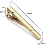 4 Pack Mens Tie Clips in Gold Black and Silver - Image 6