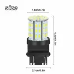 4 Pack 3157 3156 64-SMD LED Bulbs, 6000K White - Image 7