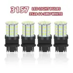 4 Pack 3157 3156 64-SMD LED Bulbs, 6000K White - Image 2