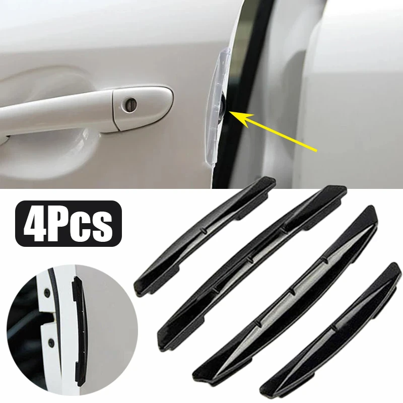 4 Pack Carbon Fiber Style Car Door Edge Guard Strips