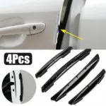 4 Pack Carbon Fiber Style Car Door Edge Guard Strips - Image 2