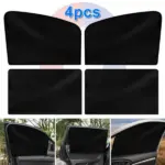 4 Pack Magnetic Car Window Sun Shades UV Mesh Covers - Image 5