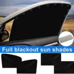 4 Pack Magnetic Car Window Sun Shades UV Mesh Covers - Image 6