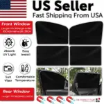 4 Pack Magnetic Car Window Sun Shades UV Mesh Covers