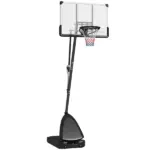 Soozier 5-10' Basketball Stand, Freestanding Basketball System with 44" Shatterproof Backboard, Rebound System and Wheels - Image 11
