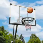 Soozier 5-10' Basketball Stand, Freestanding Basketball System with 44" Shatterproof Backboard, Rebound System and Wheels - Image 9