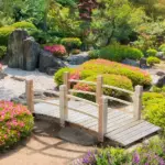 Outsunny 5 Ft Wooden Garden Bridge Arc Footbridge with Railings for your Backyard, Natural Wood - Image 2