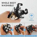 5 in 1 Rotary Electric Head Shaver and Beard Trimmer Rechargeable - Image 7