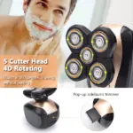 5 in 1 Rotary Electric Head Shaver and Beard Trimmer Rechargeable - Image 8