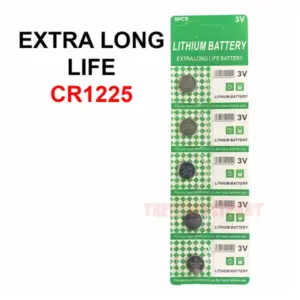 5 pcs new lithium battery 3v cr1225 cr 1225 button cell watch extra long life 2