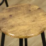 5 Piece Industrial Dining Set Bar Table and Round Stools Metal Frame for Pub Dining Room - Image 8