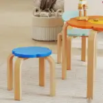 5 Piece Kids Table and Chairs Set, Toddler Table and Chair Set with Built-in Storage, for Nursery, Living Room, Playroom - Image 9