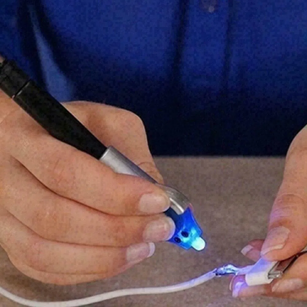 UV Light Curing Repair Adhesive Pen Kit with Refill Liquid