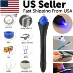 UV Light Curing Repair Adhesive Pen Kit with Refill Liquid