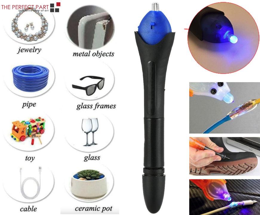 UV Light Curing Repair Adhesive Pen Kit with Refill Liquid