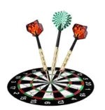 5 Set 15 Piece Steel Tip Darts Set with Slim Barrels and Flights - Image 5