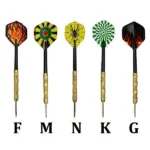 5 Set 15 Piece Steel Tip Darts Set with Slim Barrels and Flights - Image 8