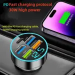 5 Port USB Fast Car Charger Adapter for iPhone Samsung and Android - Image 11