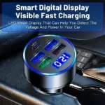 5 Port USB Fast Car Charger Adapter for iPhone Samsung and Android - Image 2