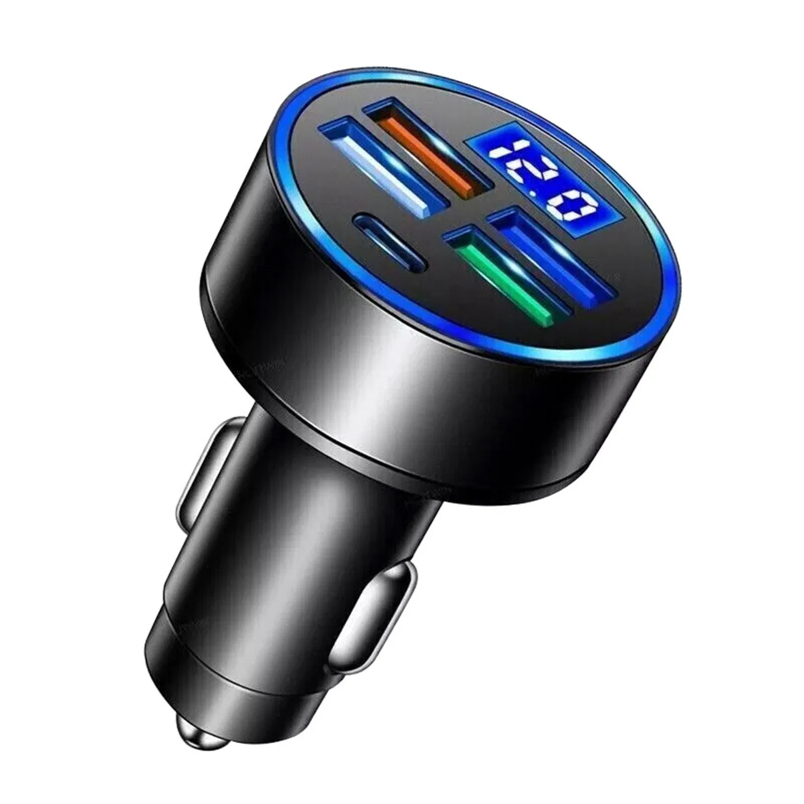 5 Port USB Fast Car Charger Adapter for iPhone Samsung and Android