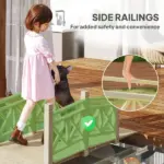 5' Wooden Garden Bridge Footbridge for Backyard Ponds, Creeks, Streams, Nature Wood - Image 4