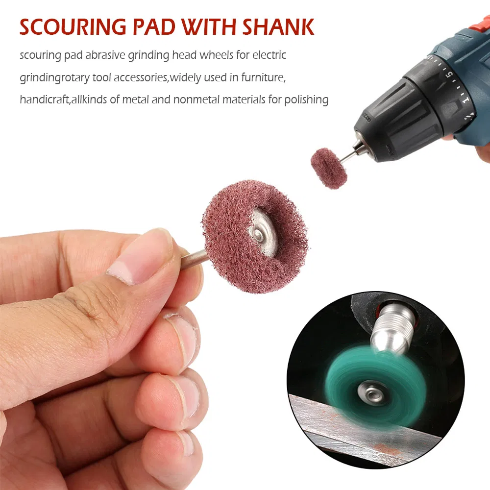 50 Piece Metal Polishing Buffing Wheel Burr Kit for Rotary Tools