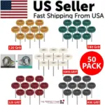 50 Piece Metal Polishing Buffing Wheel Burr Kit for Rotary Tools