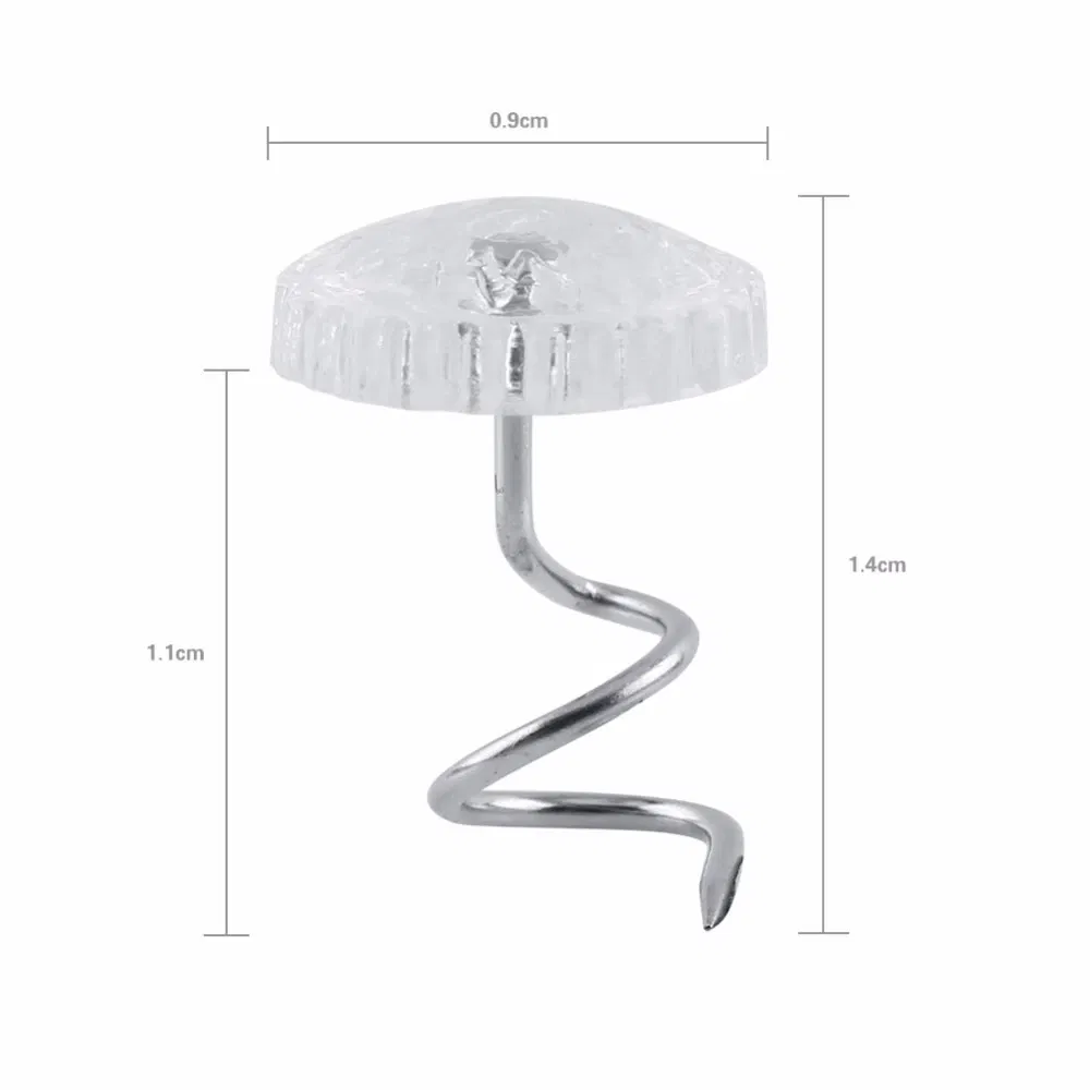 50 Pack Clear Headliner Twist Pins for Upholstery and Fabric