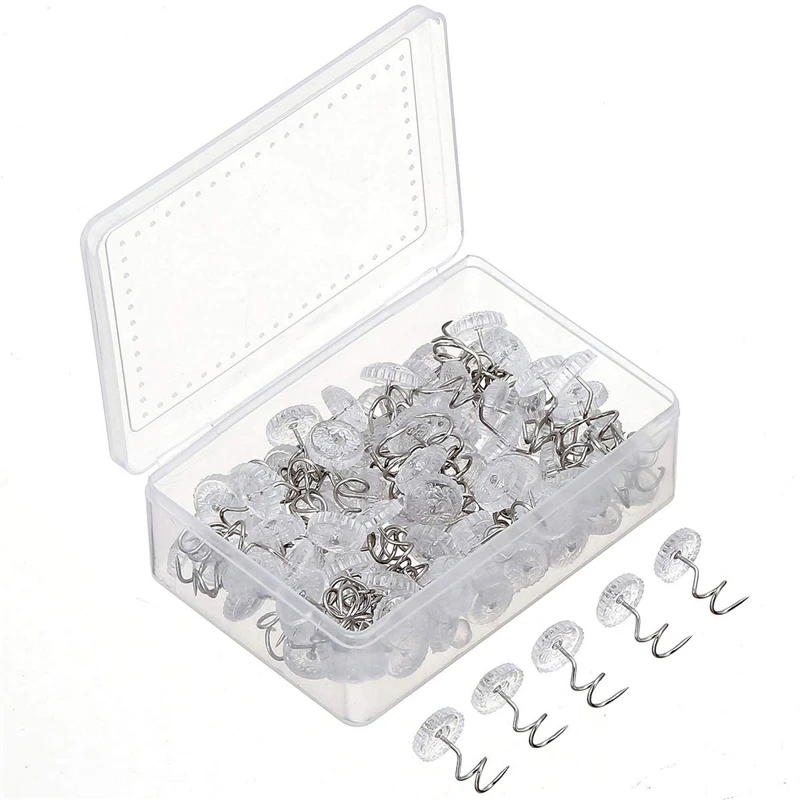50 Pack Clear Headliner Twist Pins for Upholstery and Fabric