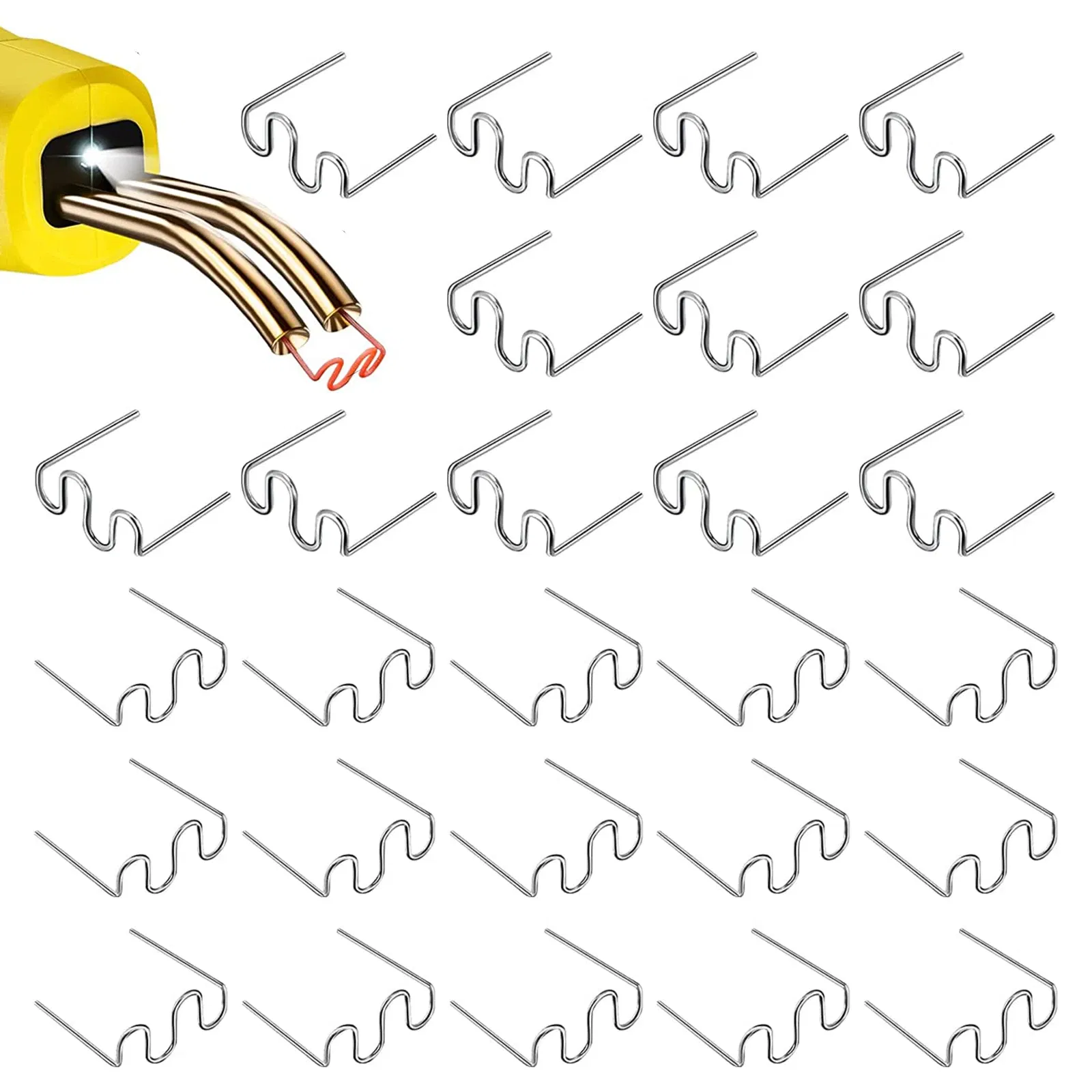 500 Pack 0.8mm Hot Stapler Staples for Plastic Welder Repair
