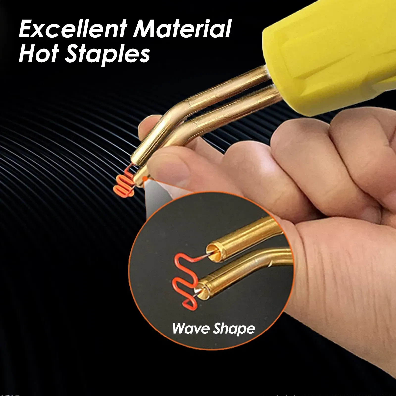 500 Pack 0.8mm Hot Stapler Staples for Plastic Welder Repair