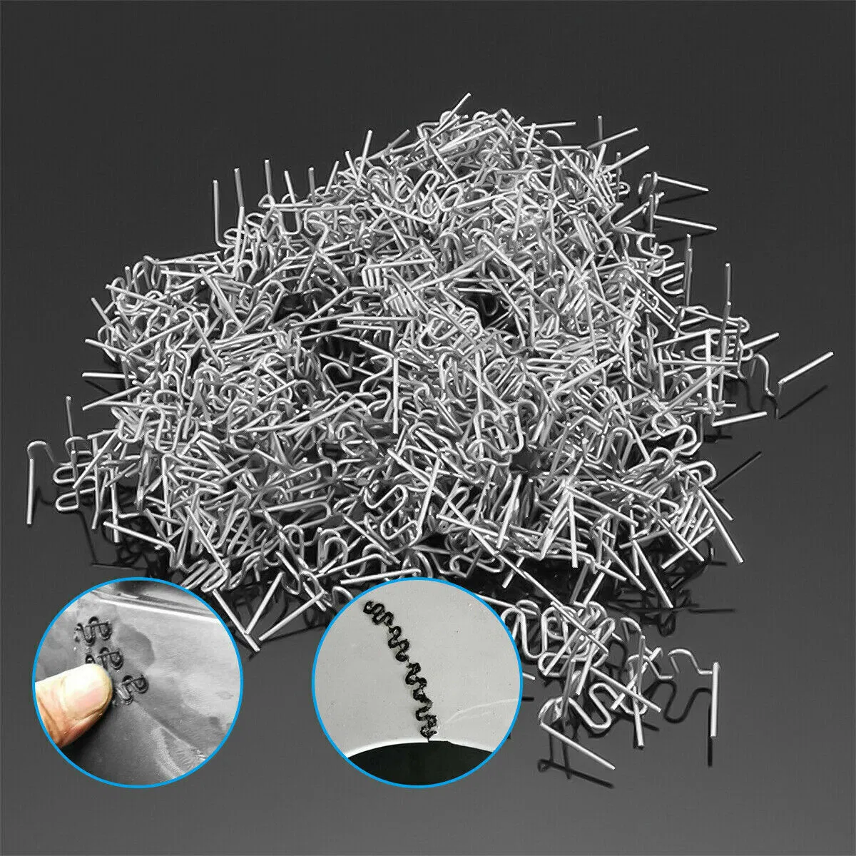 500 Pack 0.8mm Hot Stapler Staples for Plastic Welder Repair