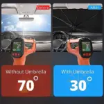 51 Inch Foldable Windshield Sun Shade Umbrella 51 x 31 Inch - Image 4