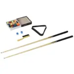 HOMCOM 55'' Portable Folding Billiards Table Game Pool Table for Kids Adults With Cues, Ball, Rack, Brush, Chalk - Image 11