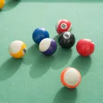55" Portable Folding Billiards Table Game Pool Table for Whole Family Number Use With Cues, Ball, Rack, Chalk, Green - Image 8