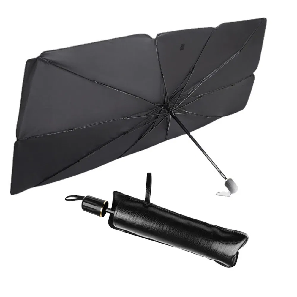 57 Inch Foldable Windshield Sun Shade Umbrella 57 x 31 Inch