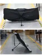 57 Inch Foldable Windshield Sun Shade Umbrella 57 x 31 Inch - Image 7