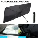 57 Inch Foldable Windshield Sun Shade Umbrella 57 x 31 Inch - Image 9