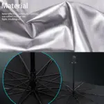 57 Inch Foldable Windshield Sun Shade Umbrella 57 x 31 Inch - Image 10