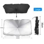 57 Inch Foldable Windshield Sun Shade Umbrella 57 x 31 Inch - Image 12