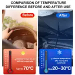 57 Inch Foldable Windshield Sun Shade Umbrella 57 x 31 Inch - Image 13
