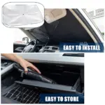 57 Inch Foldable Windshield Sun Shade Umbrella 57 x 31 Inch - Image 19