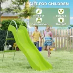 5.7FT Outdoor Slide for Kids Ages 3-8, Climbing Step Ladder, Playground Equipment for Backyard, Garden, Green - Image 6