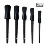 5 Piece Boar Hair Car Detailing Brush Set for Interior Wheels and Trim - Image 8