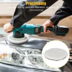 5 Piece 6 Inch Wool Buffing and Polishing Pad Kit with M14 Adapter - Image 6