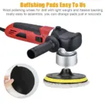 5 Piece 6 Inch Wool Buffing and Polishing Pad Kit with M14 Adapter - Image 11