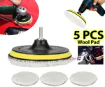 5 Piece 6 Inch Wool Buffing and Polishing Pad Kit with M14 Adapter - Image 12