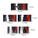 5 Piece Red Tree Canvas Wall Art Print Set, Frameless - Image 6