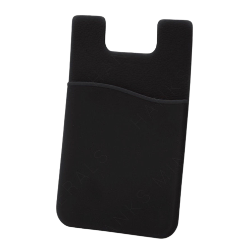 5 Pack Silicone Adhesive Phone Wallet Credit Card Holders Black