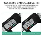6 Inch 150mm Digital Caliper with LCD Carbon Fiber Composite ABS - Image 5